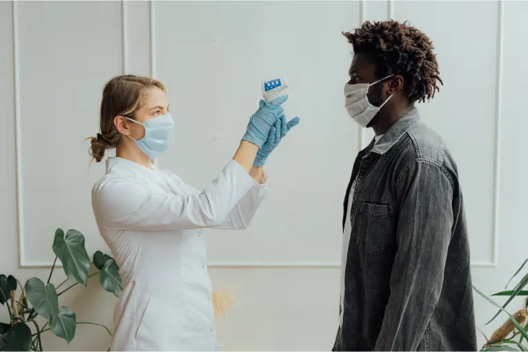 Perfect for <b>workplace scenarios</b>, disposable masks are your frontline defence against airborne particles. image