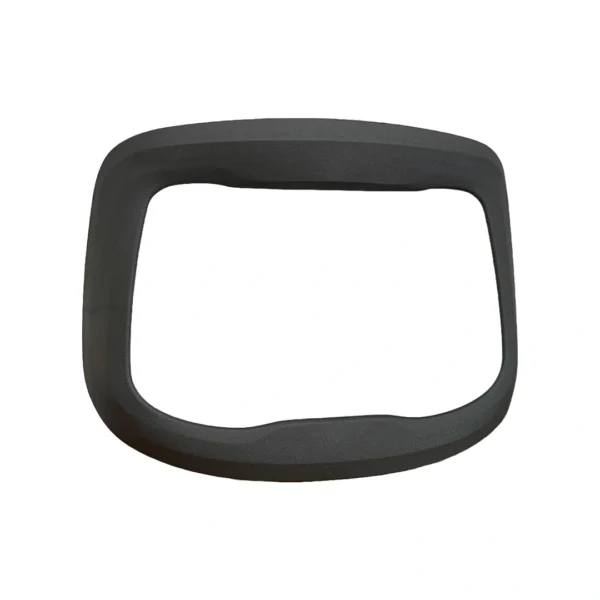 Grey replacement visor frame – 3M 610501 flip-up front cover for Speedglas G5-01/G5-03 welding helmets – isolated on white background.